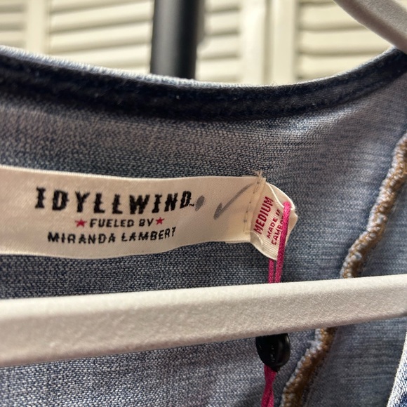 Nwt Idyllwind Blue Denim Top - Picture 2 of 5